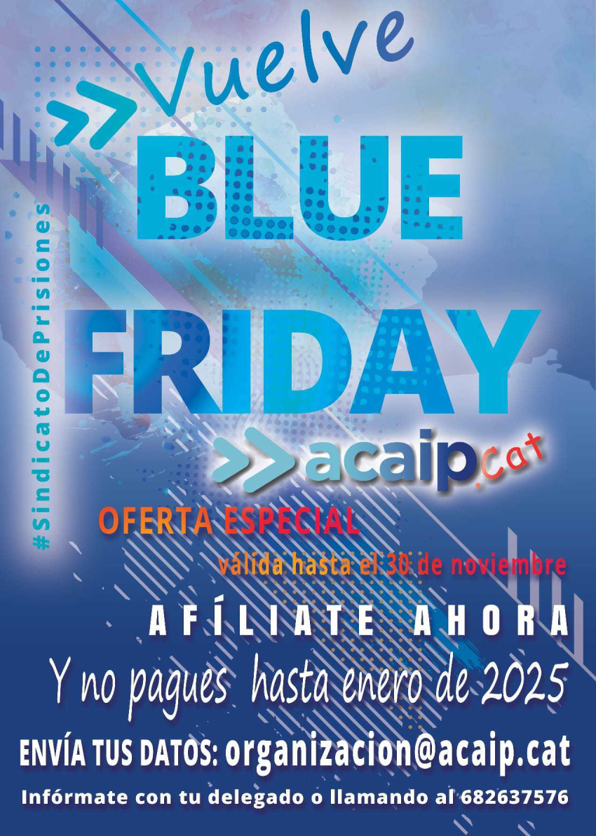 Blue Friday Acaip.