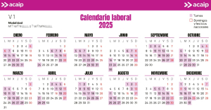 Calendario bolsillo 2025