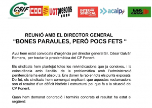 Reunión con el Director General