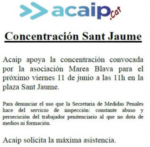Concentración San Jaume