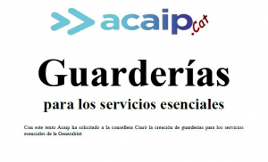 Solicitud de Guarderias para servicios esenciales